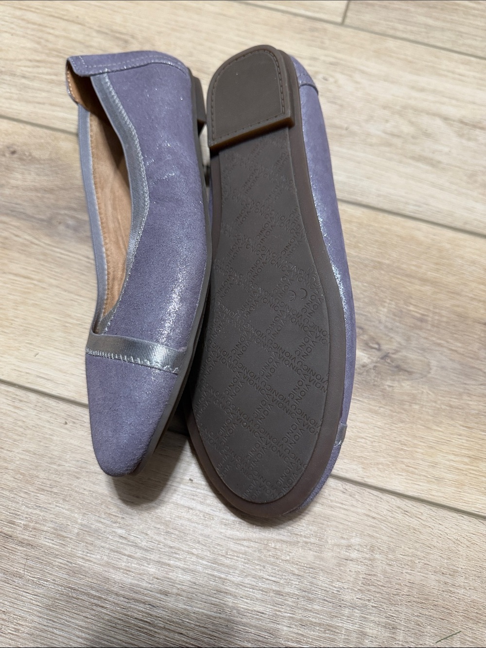 Vionic Caroll lavender Leather Suede Ballet Flats Women's Size 8.5 - Picture 3 of 6